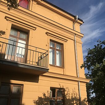 Dům ve Švédsku natřený barvou KEIM Soldalit.