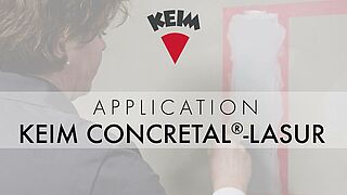 Application of concrete systems – KEIM CONCRETAL®-LASUR