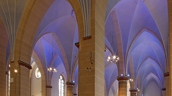 Kostel v Paderbornu vymalovaný s KEIM Design-Lasur