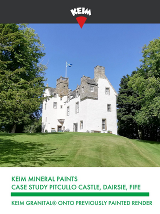 Case Study UK: Pitcullo Castle, Dairsie, Fife (Keim Granital onto previously painted render)