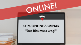 Online-seminar: Der Riss muss weg