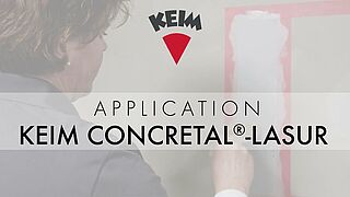 Application of KEIM Concretal Lasur - Concrete Colourwash