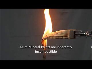 Incombustability of KEIM Mineral Paints (Demonstration)