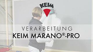 Verarbeitung von Spachtelmassen – KEIM MARANO-® PRO