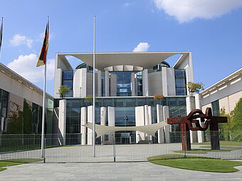 Bundeskanzleramt (Tysklands förbundskanslers kansli) i Berlin