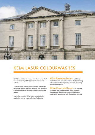 KEIM Lasur Colourwashes UK