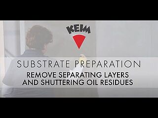 Substrate Preparation - Remove separating layers and shuttering oil residues